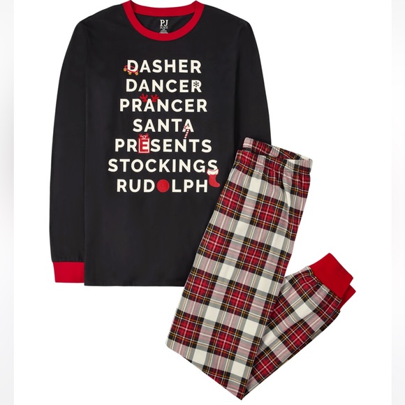 Unisex Adult Matching Family
Reindeer Games Cotton Paiamas -
Black - Picture 1 of 7